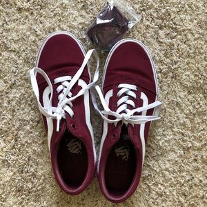 Burgundy Vans